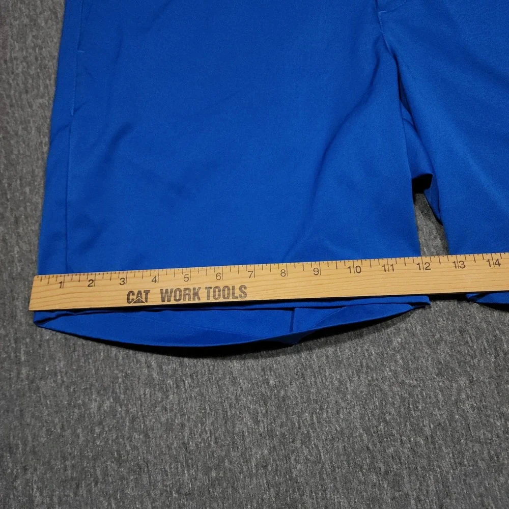 Nike‎ Golf Shorts 35 x8 Mens Blue Dri-FIT Standard Fit Performance Sport 18